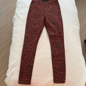 Joes The Charlie High Rise Skinny Leopard Print Women Jeans